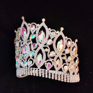 มงกุฎคริสตัลหรูหรากระจายแสงแวววาวสำหรับนางงาม - Product Image 2