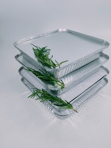 RE3G Récipient jetable carré en aluminium avec couvercle en carton, paquet de 25 - Product Image 6