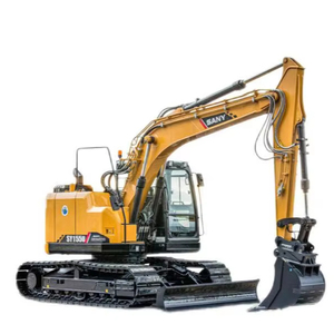 Excavatrice hydraulique sur chenilles SY155U d'occasion en excellent état, prête à être expédiée dans le monde entier - Product Image 1