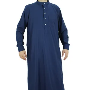 Middle East products Pure colour high quality men's Arabian robe Low price wholesale Islamic robe