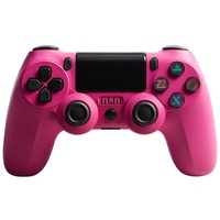 Manette de jeu sans fil personnalisée P4, 4.0, détection de mouvement six axes, bande lumineuse RVB, plastique ABS, compatible PC et Android 2.