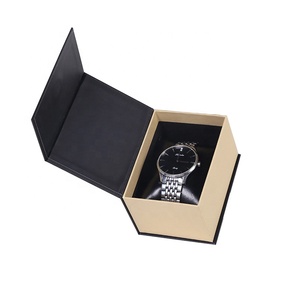 Vendita calda orologio di carta Flip <span class=keywords><strong>Top</strong></span> Box con singolo cuscino in pelle PU magnetico orologio di stoccaggio Organizer custodia per orologio da viaggio in cartone - Product Image 4