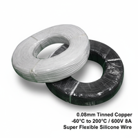 Cable de Silicona Flexible de 18 AWG, 0.75 mm², Cable de Alimentación de Cobre Estañado para Conexión de Baterías Lipo RC, Iluminación de Escenario, Calibre 18, 600 V, Alta Temperatura