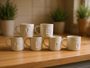 Tazza in Ceramica 530ML con Stampa Lettering, Finitura Opaca, per Uso Domestico e Feste - Product Image 2