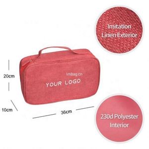 Bolsa de Aseo de Viaje Personalizada de Gran Capacidad, Ecológica, Resistente al Agua, para Mujer, Bolsa de Cosméticos Portátil con Cierre de Cremallera - Product Image 4