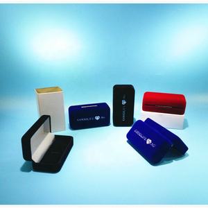 Caja personalizada de terciopelo azul marino, para guardar joyas, regalos de lujo, a la moda - Product Image 4