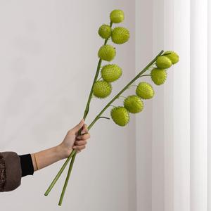Meng Jie - Flor Decorativa Artificial de Algodón Verde, 30-100 cm, PVC Suave, Decoración de Pared para Sala de Estar - Product Image 4