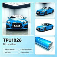 Film de protection TPU Zandvoort bleu, rouleau de 1,52x15m, best-seller, adapté à toutes les voitures, application humide, 7,5 mil