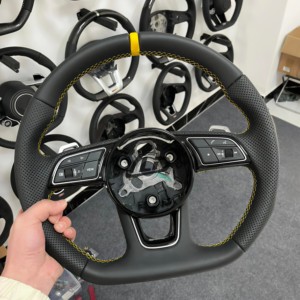 Volante Sportivo in Fibra di Carbonio Alcantara Personalizzato per Audi <span class=keywords><strong>A3</strong></span> A4 A5 A6 A7 A8 B8 B9 C7 C8 C9, Vendita all'Ingrosso dalla Fabbrica YLD - Product Image 4