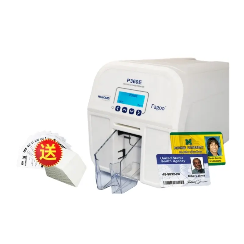 Máquina de impresión de tarjetas de identificación comercial NFC PVC ATM de boda de un solo lado doble digital