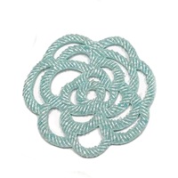 Patchs floraux brodés et perlés faits main, décoratifs DIY, style ajouré à coudre, en PVC et tissu non-tissé en feutre, pour la décoration de chapeaux