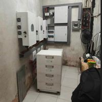 Batería de Bajo Voltaje de 5 kWh 100 Ah 51,2 V, Sistema de Almacenamiento de Energía Doméstico, Batería de Litio Apilable de 15 kWh para Aplicaciones Solares