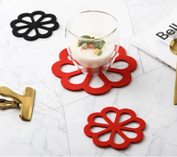 Sous-verre rond en feutre pour gobelet à café, absorbant, antidérapant, écologique, personnalisable en couleur et en taille, design moderne, prix bas