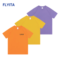 Promotion de haute qualité publicité 100% coton 220G Logo personnalisé t-shirt blanc uni poids lourd t-shirt hommes t-shirts
