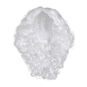 Conjunto de accesorios de Papá Noel con peluca, barba, gafas, campana y bolsa para disfraz - Product Image 4