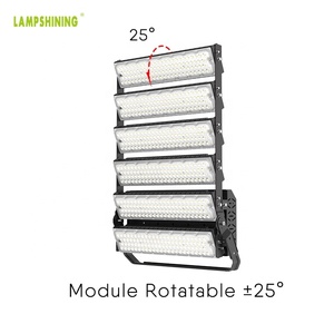 Projecteur LED de stade 1440W 175lm/W certifié ETL DLC, étanche IP66, pour mât haut, angle de faisceau 10-90°, 3000-6000K, pour le sport - Product Image 2