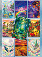 Cartes de collection YQ, cartes à jouer en papier coloré, cartes d'art d'anime japonais, cadeau pour les fans