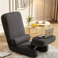 Canapé de sol pliable, fauteuil tatami inclinable individuel pour chambre, baie vitrée, balcon et dortoir, siège lounge pour petits espaces