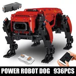 Khuôn Vua 15067S Ứng Dụng Điều Khiển Màu Đỏ Robot Con Chó Điện Động Lực Xây Dựng Khối 15075 Moc Đặt Trẻ Em Tự Làm Lắp Ráp Gạch Quà Tặng - Product Image 2