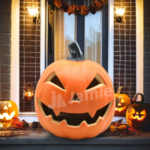 Calabazas de Halloween, artesanía tallable, calabaza de plástico, luz LED Multicolor, <span class=keywords><strong>Jack</strong></span> <span class=keywords><strong>O</strong></span>, linterna, accesorios de fiesta, decoraciones, decoraciones de pared - Product Image 2