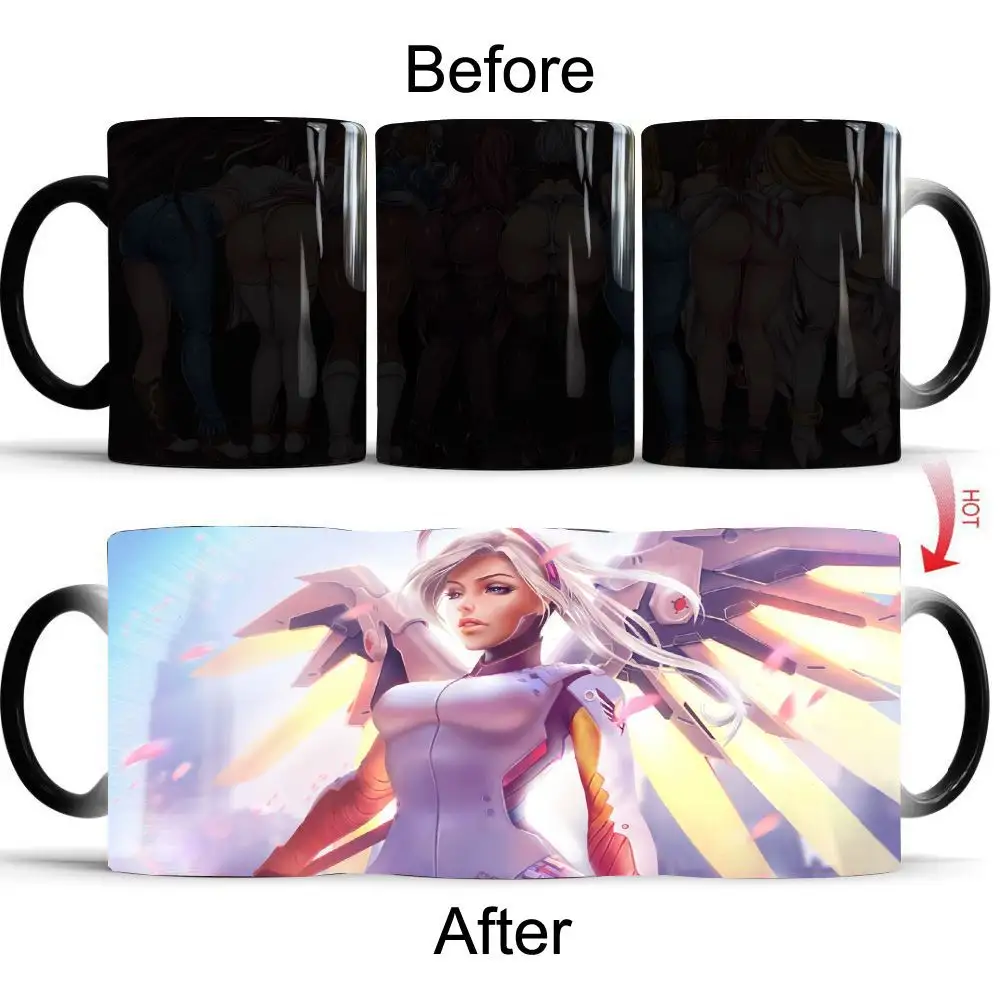 Tùy chỉnh thăng hoa màu sắc độc đáo thay đổi Tumbler ly cà phê uống Mug Nhà cung cấp gốm ma thuật cup với hình ảnh