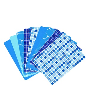 Rivestimenti in Vinile Gommato Forniti dalla Fabbrica, Materiale PVC Impermeabile Blu Mosaico per <span class=keywords><strong>Piscine</strong></span> Interrate - Product Image 1
