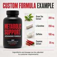 Capsules brûle-graisses végétariennes avec BCAA et créatine pour un regain d'énergie quotidien et une croissance musculaire chez l'adulte