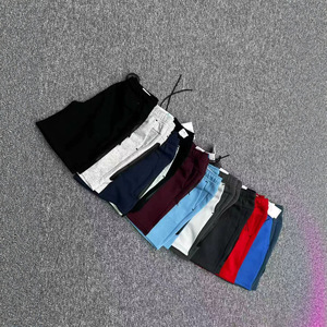 Nouveaux shorts de sport décontractés en coton tricoté avec cordon de serrage, 10 couleurs, avec logo - Product Image 2