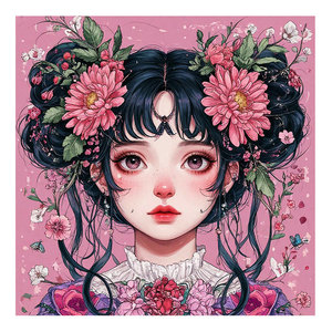 ภาพวาดเพชร 5 มิติ ลายสาว<span class=keywords><strong>สวย</strong></span>กับดอกไม้ งานศิลปะติดผนัง ชุดเย็บปักครอสติช DIY โรงงานเอเวอร์โมเมนท์ ขายส่ง ASF2995 - Product Image 1
