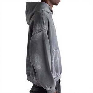 Sweat-shirts à capuche pour hommes respirants et à séchage rapide pour l'hiver - Tissu en polaire polyester/coton - Product Image 5