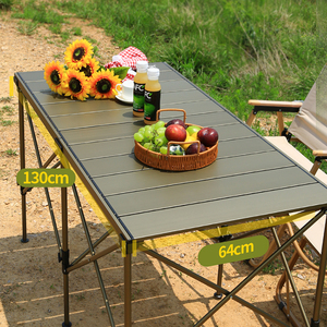 Mesa Plegable Ultraligera <span class=keywords><strong>de</strong></span> Aleación <span class=keywords><strong>de</strong></span> Aluminio Portátil para Exteriores, para Acampar, Hacer Picnic, Asar a la Parrilla y Comer - Product Image 2