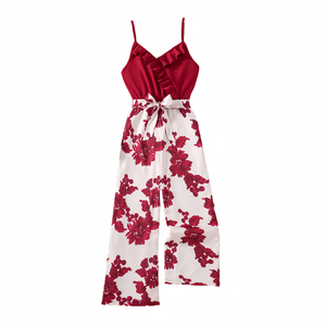 Fabbrica di vendita calda per bambini abbigliamento casual in cotone per adolescenti pantaloni lunghi abbigliamento per <span class=keywords><strong>bambina</strong></span> per bambini vestiti estivi per ragazze tute - Product Image 1