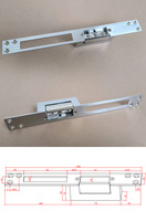 Dispositif de sécurité de grève électrique 12v Verrouillage de grève réversible Type long en acier inoxydable robuste pour le contrôle d'accès de porte