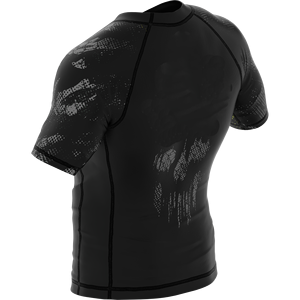 Rashguard de poliéster/Spandex de rendimiento con absorción de humedad y protección UV Diseño largo liso para MMA y deportes Unisex - Product Image 2