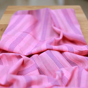 Tela de Algodón Khadi Orgánica 100% Tejida a Mano con Rayas Azules, Ligera, Transpirable, 60GSM, de Secado Rápido, para Venta al por Mayor - Product Image 2