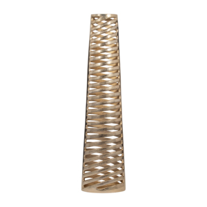 Vaso cilindrico alto in alluminio, vaso decorativo per fiori, per soggiorno, decorazione per la casa, finitura elegante, pezzo d'accento. - Product Image 1