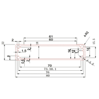 Boîtier d'usinage CNC en aluminium Boîtier d'instrument électronique Boîtier de batterie Boîtier PCB