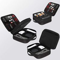 Sac Organisateur Électronique Personnalisé à Deux Couches Grande Capacité pour Accessoires Photo, Idéal Voyage et Maison