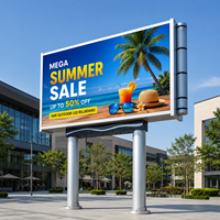 P5 Outdoor LED-Anzeigetafel 6000 Nits IP65 Wasserdicht HDR-Unterstützung Sonnenlicht-Lesbar 1 Jahr Garantie Werbedisplay Vollbild