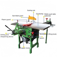 Machine à bois combinée multifonctions Rabot à bois à face lisse pour meubles neufs et d'occasion 220V