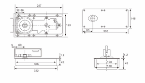 Qiwin khách sạn dự án tầng bản lề cho 90kg cửa thép không gỉ 304 cửa bản lề Fs-104 - Product Image 3