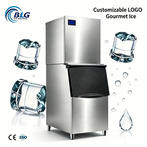 Machine à glaçons en cubes BLG Gourmet 200 kg, machine à glaçons commerciale, vente directe d'usine - Product Image 1
