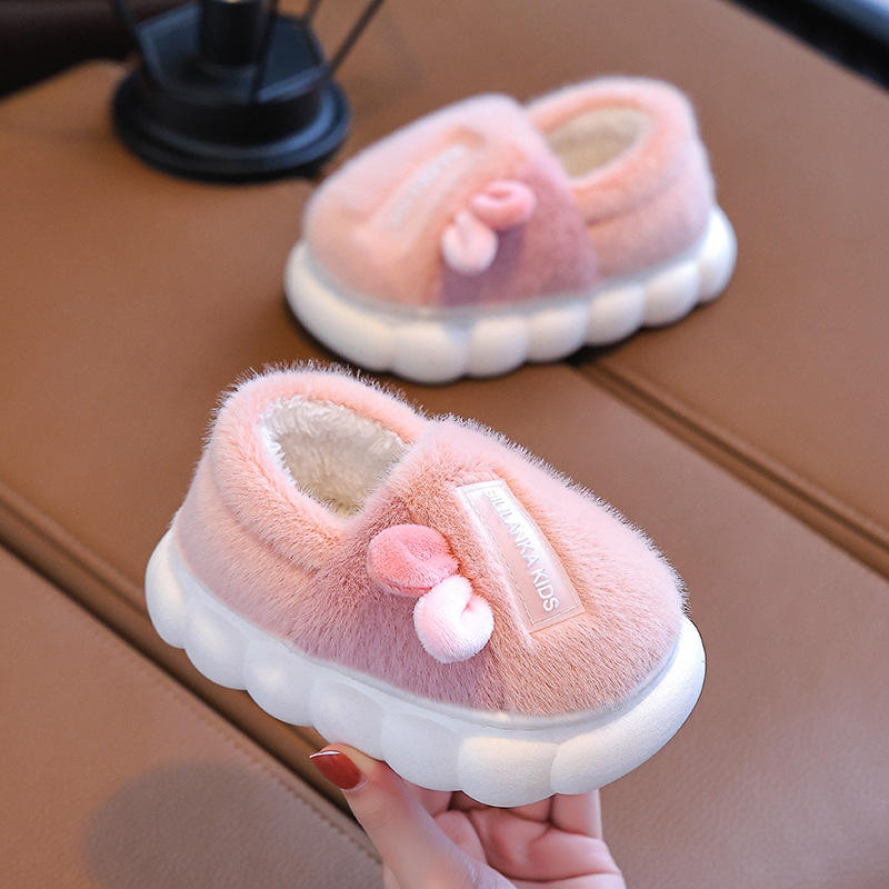 Chaussures en coton recouvertes de rose