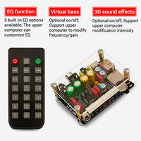 WUZHI ZK-DAM AUDIO K1 Carte de décodage sans perte Clé USB Haut-parleur Module de son Affichage numérique DSP Virtual Bass