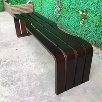 Banc d'attente de jardin extérieur 2 places en acier galvanisé, design traditionnel moderne et écologique, marque Xin'an