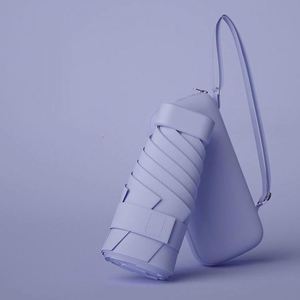 Parapluie miniature portable de voyage pour femmes, protection contre le soleil et la pluie, avec sac de transport - Product Image 3