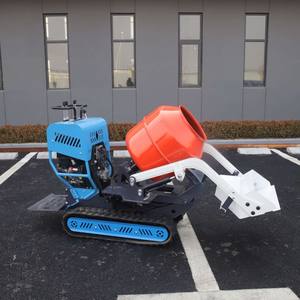 China fabricó 300L Mini Dumper nuevo mezclador de concreto con motor de gasolina sobre orugas - Product Image 1