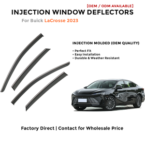 แผ่นบังลมข้างประตูแบบฉีดขึ้นรูป สำหรับ Buick LaCrosse 2023 อุปกรณ์ตกแต่งรถยนต์ - Product Image 2