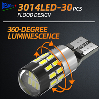JIACHI-Ampoule à diodes T10 W5W, 100 pièces, lampe sans erreur, 3014 30smd 194 168 192 blanc, rouge, jaune, bleu, pour voiture