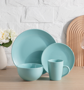 Soup Cooking Pot Wholesale Custom Lilac Baby Blue Ribbed Ceramic Cookware <b>Set</b>, <b>Stoneware</b> Casserole <b>Dinnerware</b>, Free Design Logo - Product Image 4